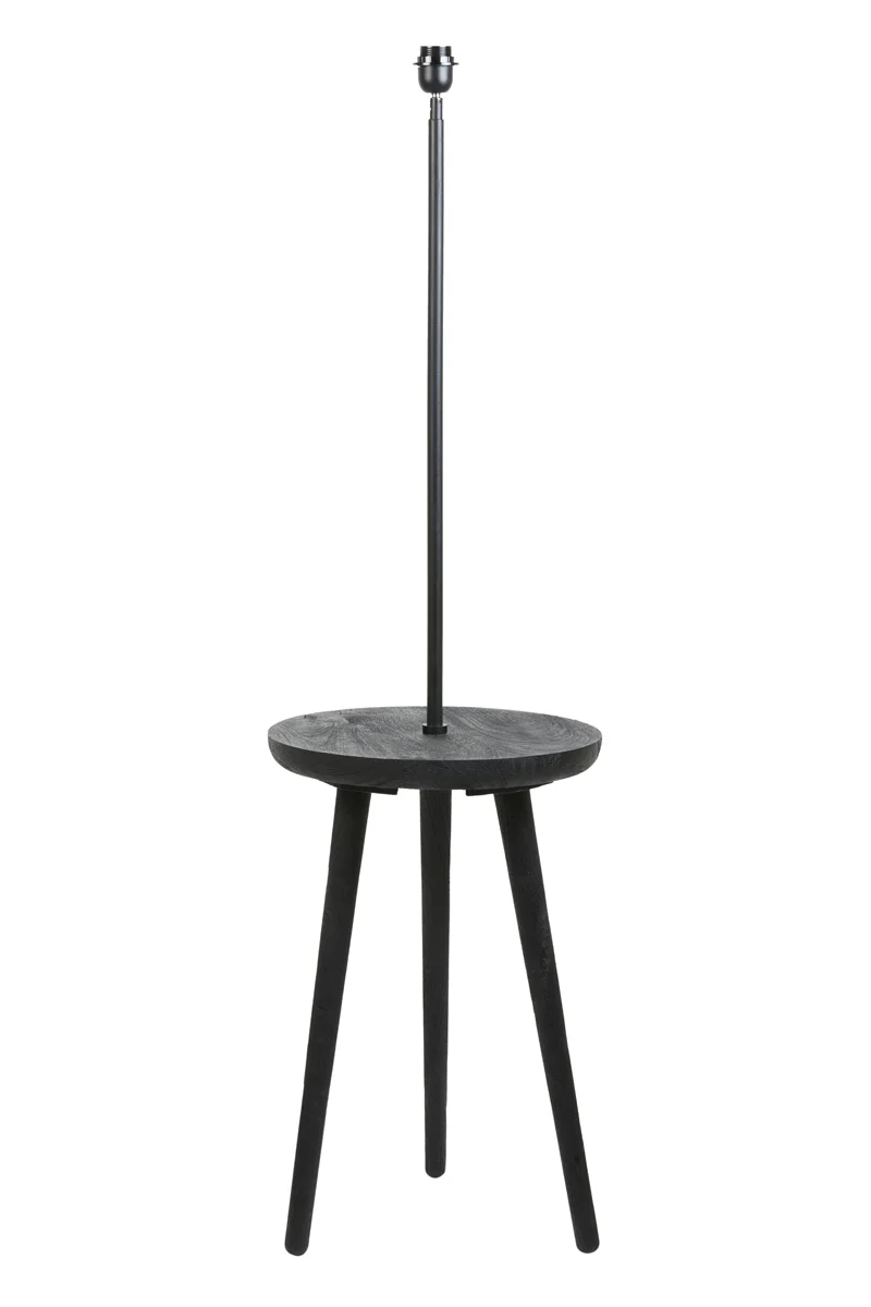 Lámpara de pie negra para mesa auxiliar Light & Living Tolfa