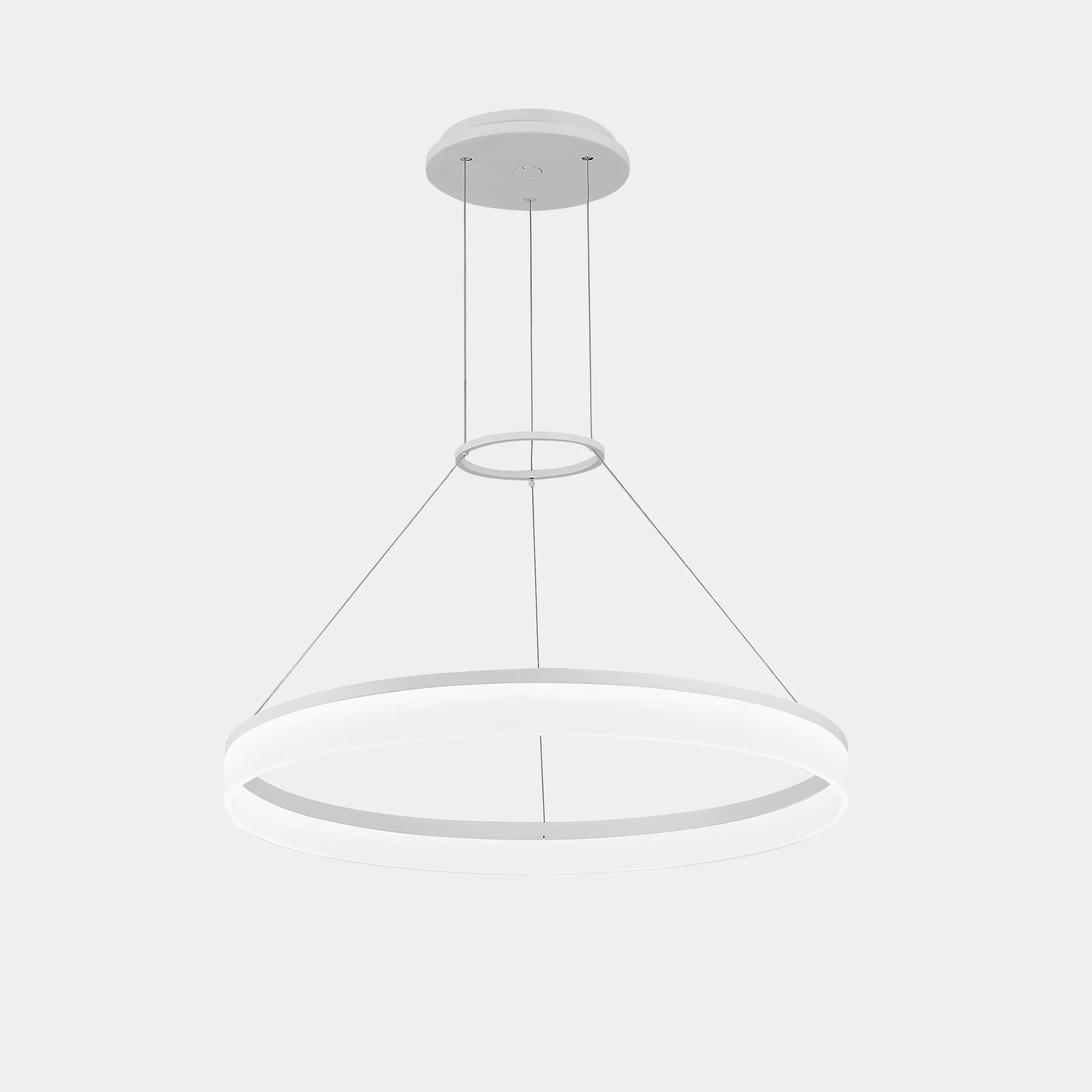 Lámpara de techo colgante LedsC4 Circ Round LED blanco 3000K Ø60cm 00-0001-BW-M3