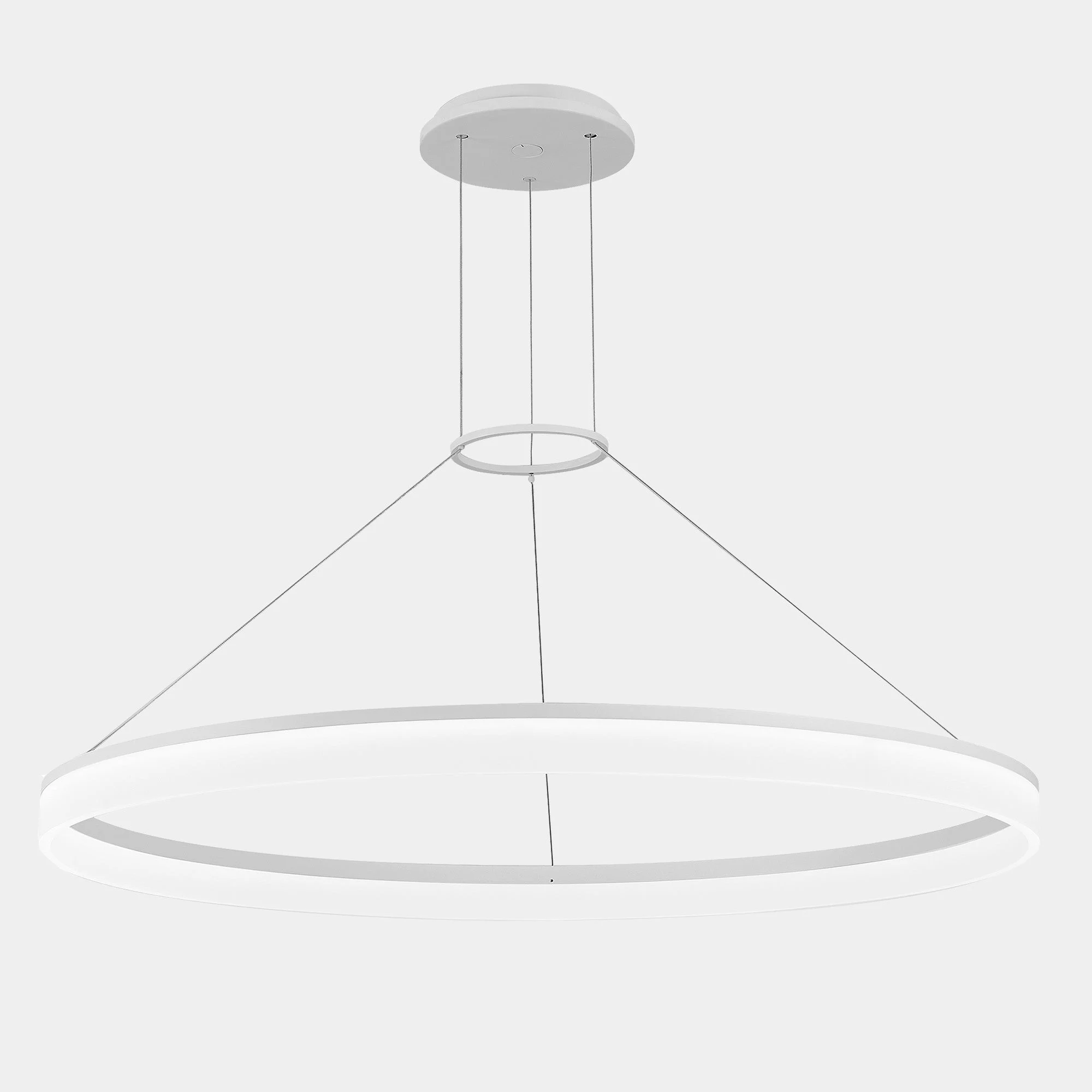 Lámpara de techo colgante LedsC4 Circ Round grande LED blanco matizado 3000K 00-3642-BW-M3