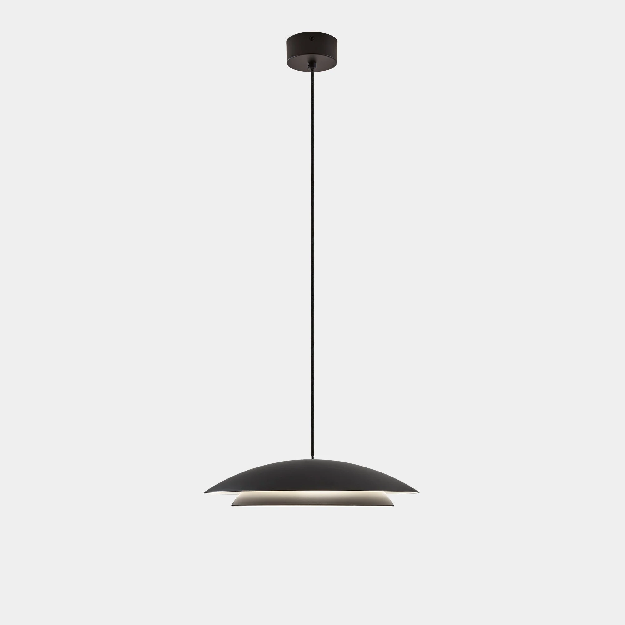 Lámpara de techo colgante LedsC4 Noway Small LED negro CCT regulable 00-8392-05-05