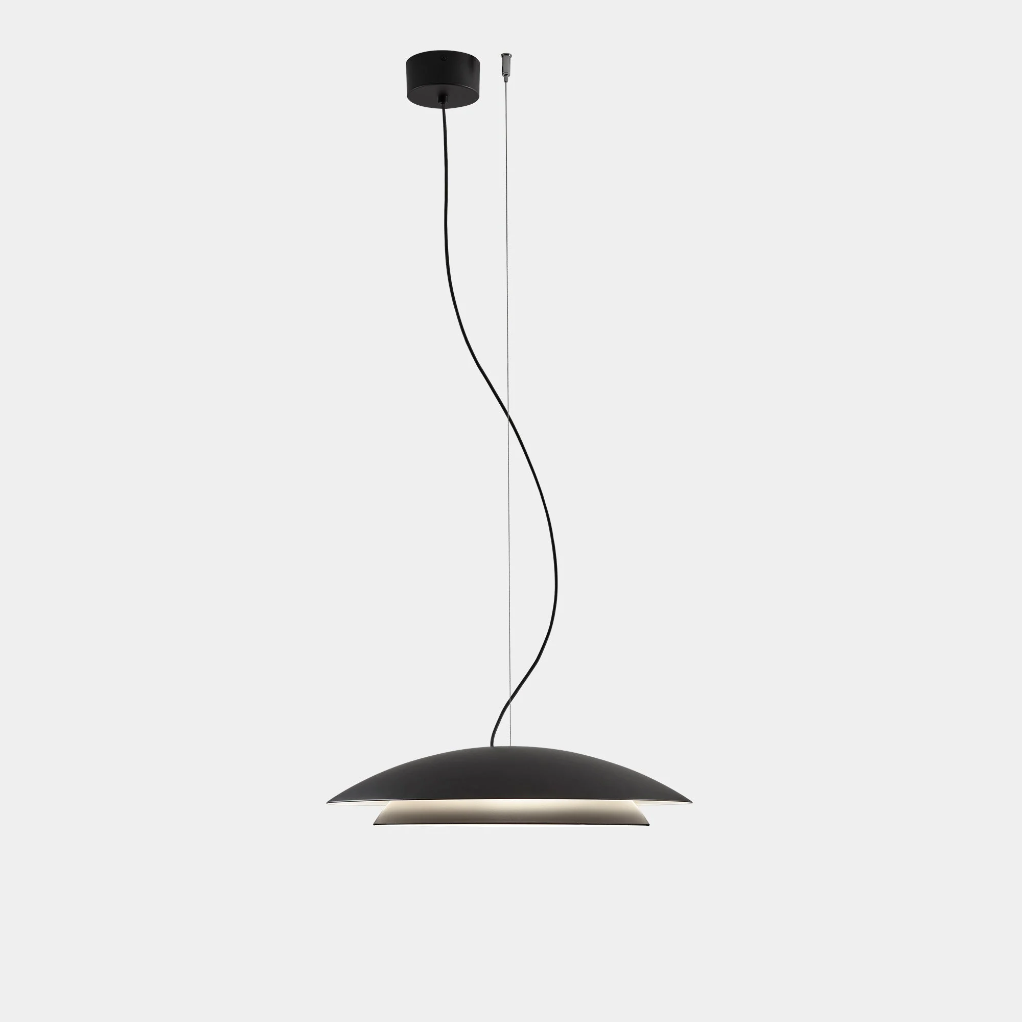 Lámpara de techo colgante LedsC4 Noway Big LED negro CCT regulable 00-8395-05-05