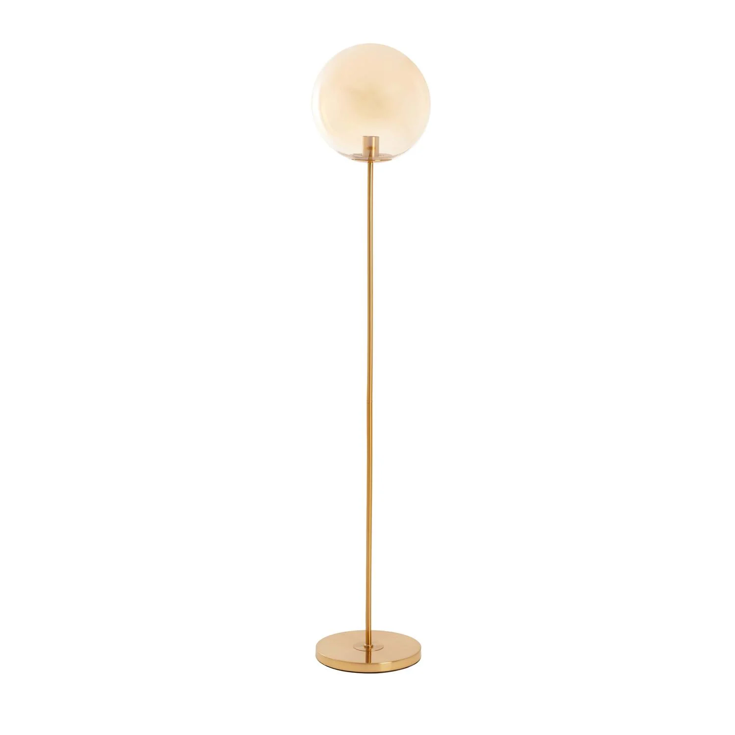 Base de lámpara dorada con vidrio esférico Light & Living Medina