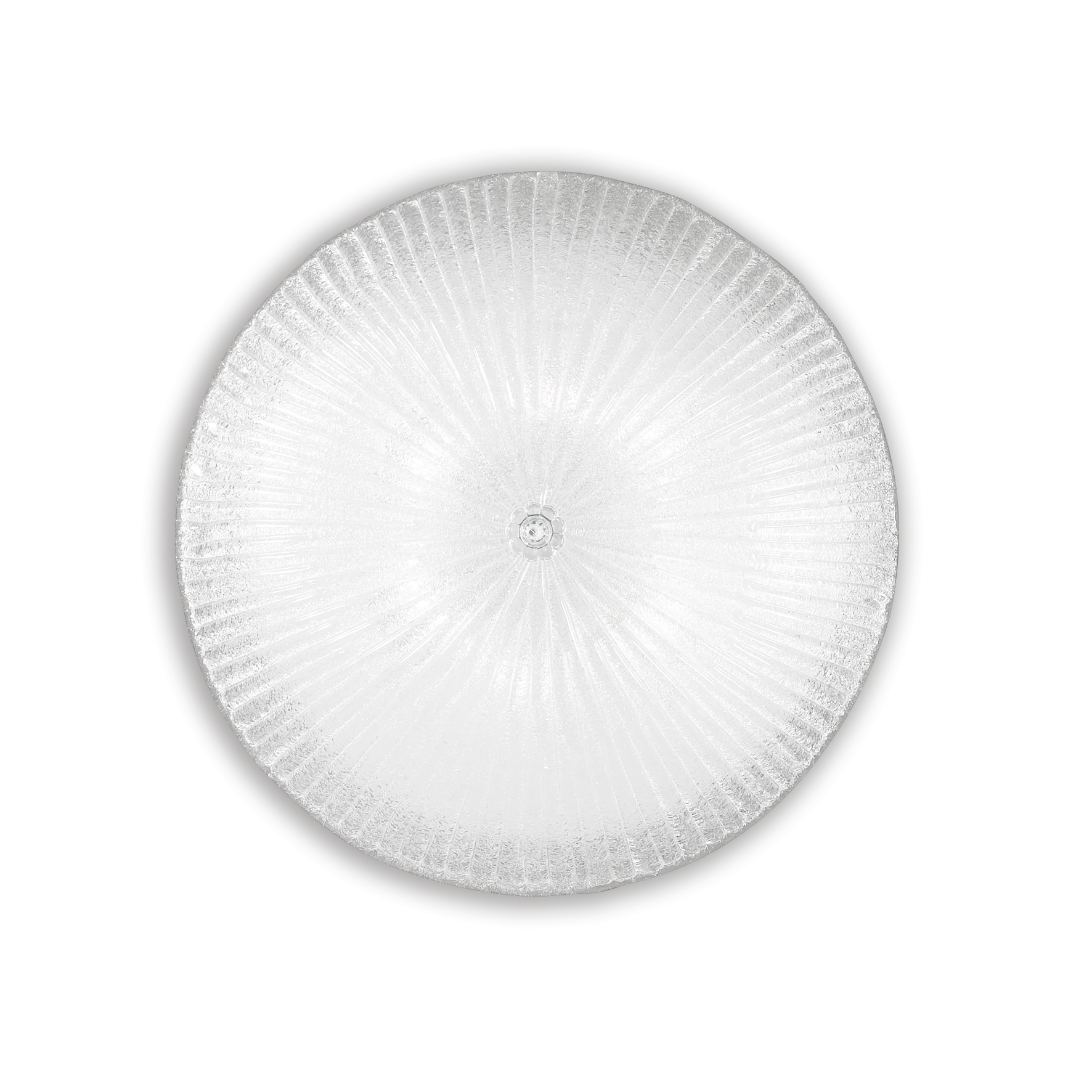 Plafón de techo Ideal Lux Shell transparente cristal 6 luces 360W Ø60cm