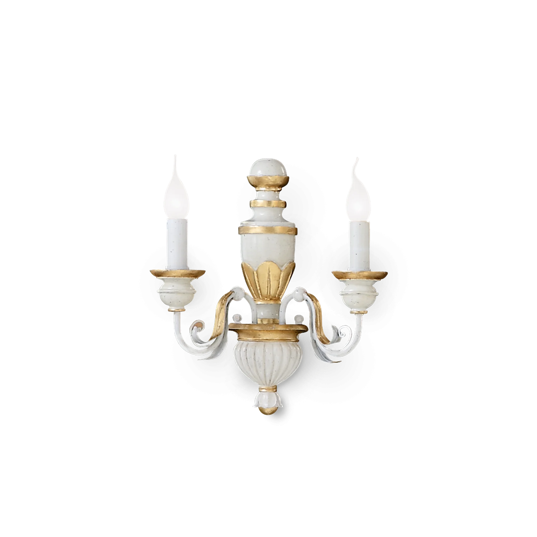 Aplique de pared Ideal Lux Firenze blanco 2 luces 80W 33cm