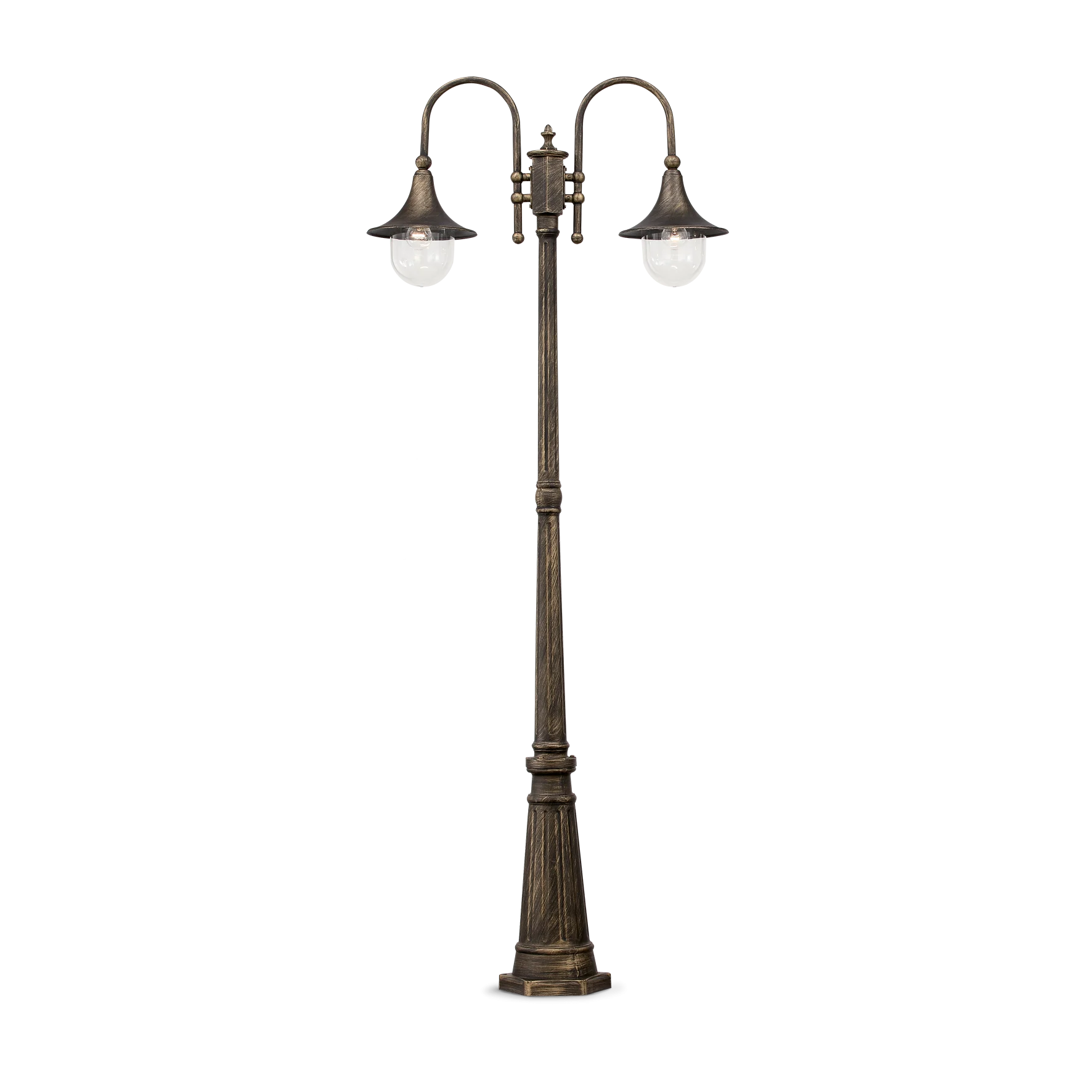 Farola de exterior Ideal Lux Cima negro 2 luces 104W 216cm