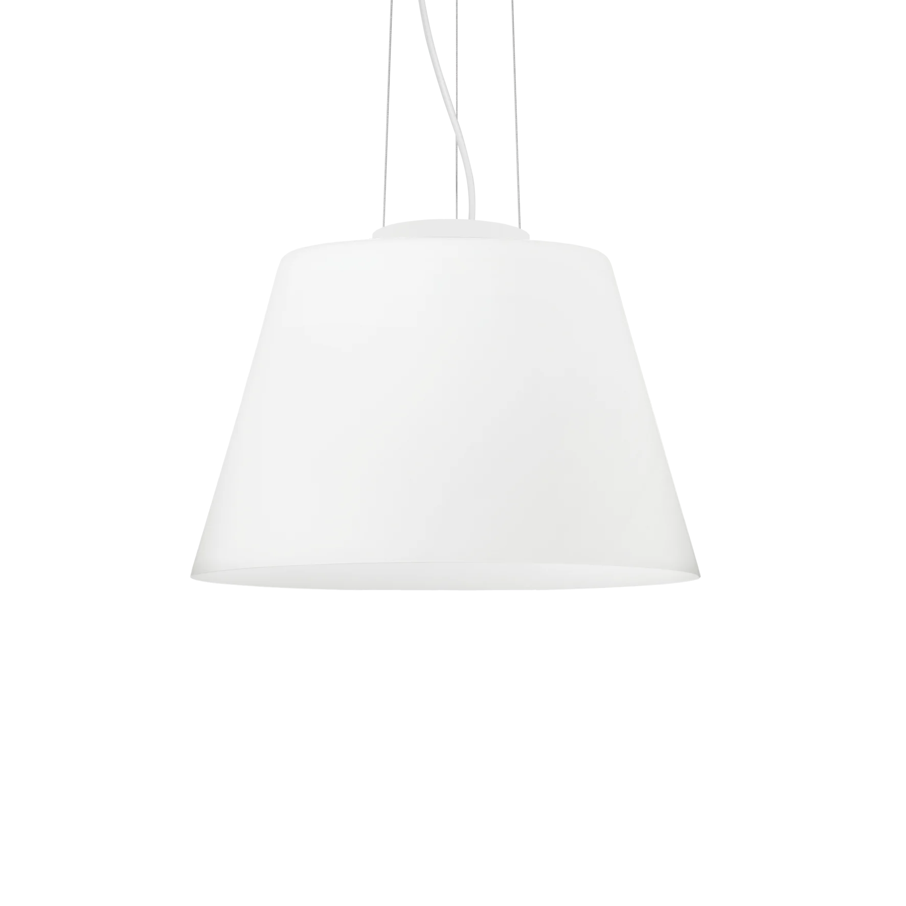 Lámpara colgante Ideal Lux Cylinder blanco cristal 60W Ø40,5cm