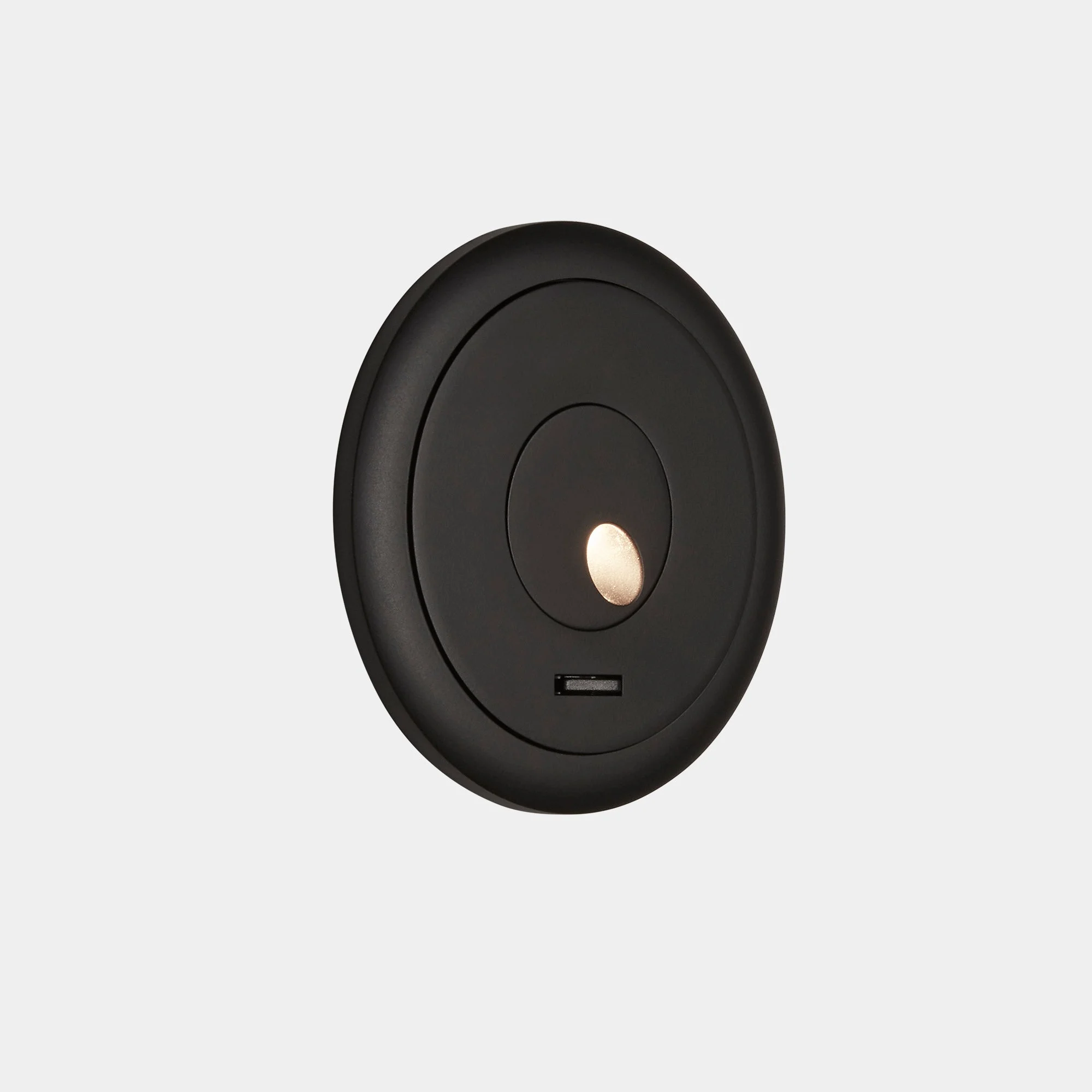 Aplique de pared con lector LedsC4 Radar LED negro 3000K 05-6488-60-60
