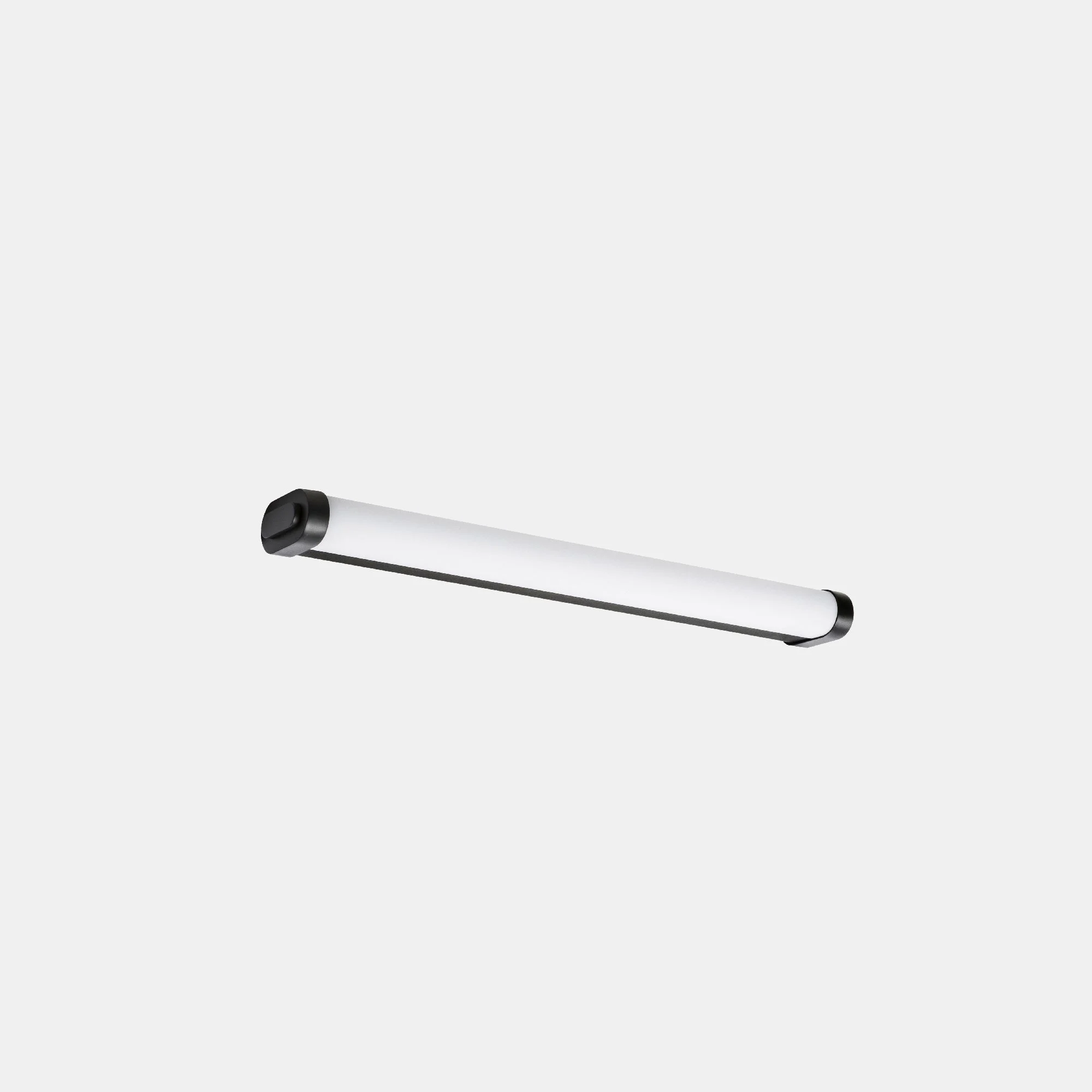 Aplique LED de baño LedsC4 Toi Led Medium LED negro arenado 3000K IP44 05-7833-60-M1
