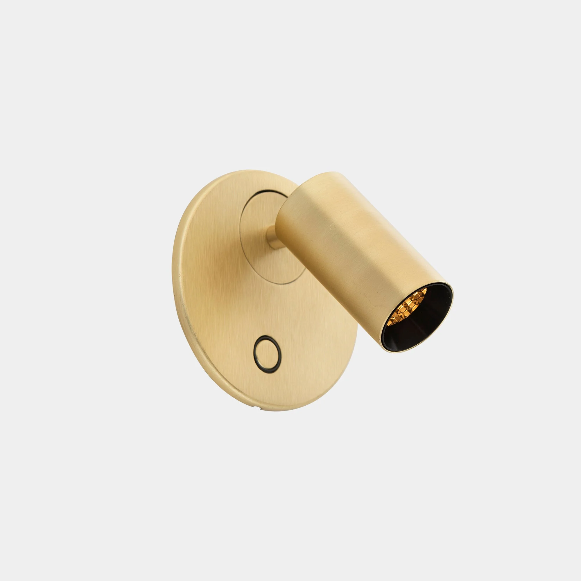 Aplique de pared con lector LedsC4 Chic LED oro mate 2700K táctil 05-8509-DN-DN