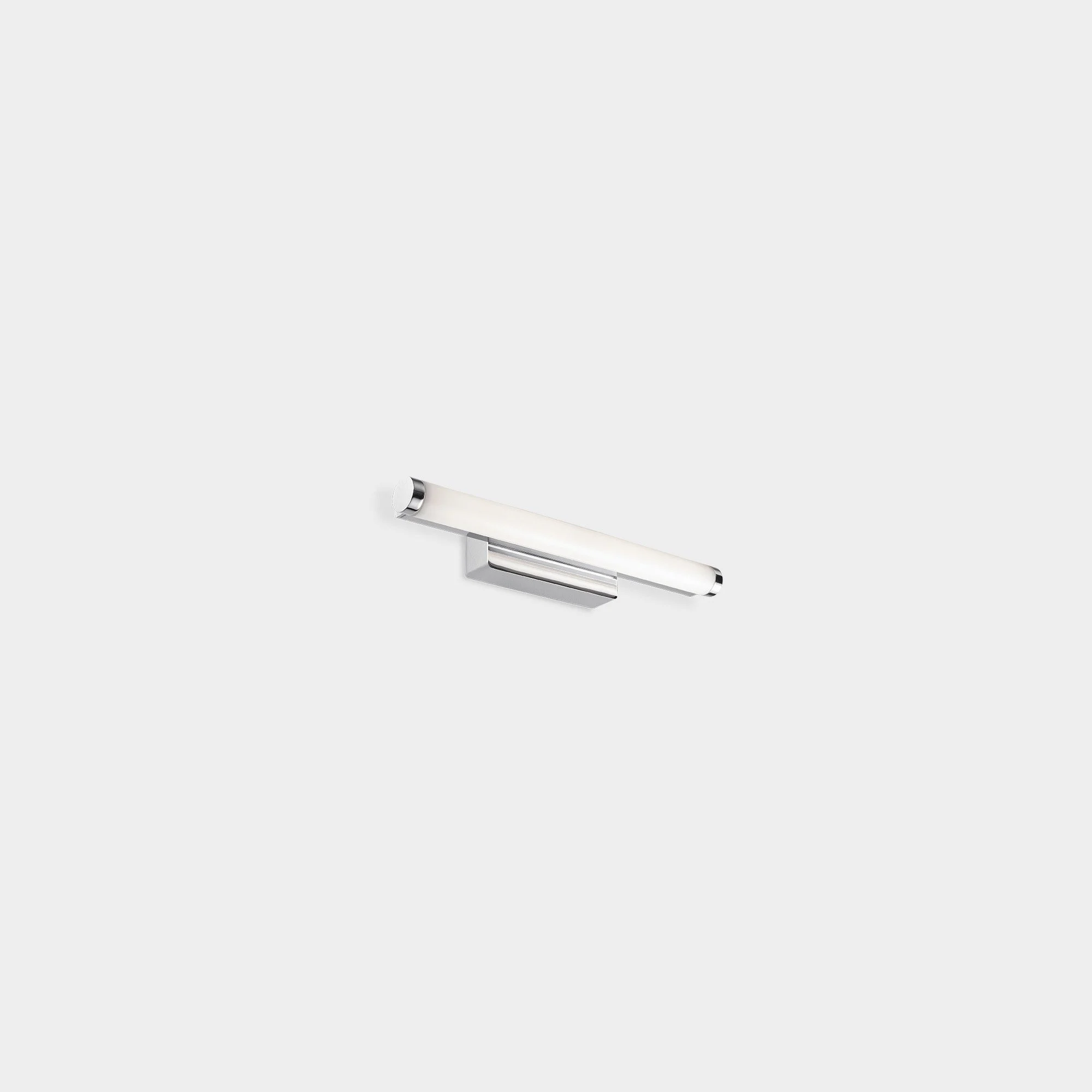 Aplique LED de baño LedsC4 Toilet Slim LED cromo 3000K IP44 33,2cm 05-A005-21-M1