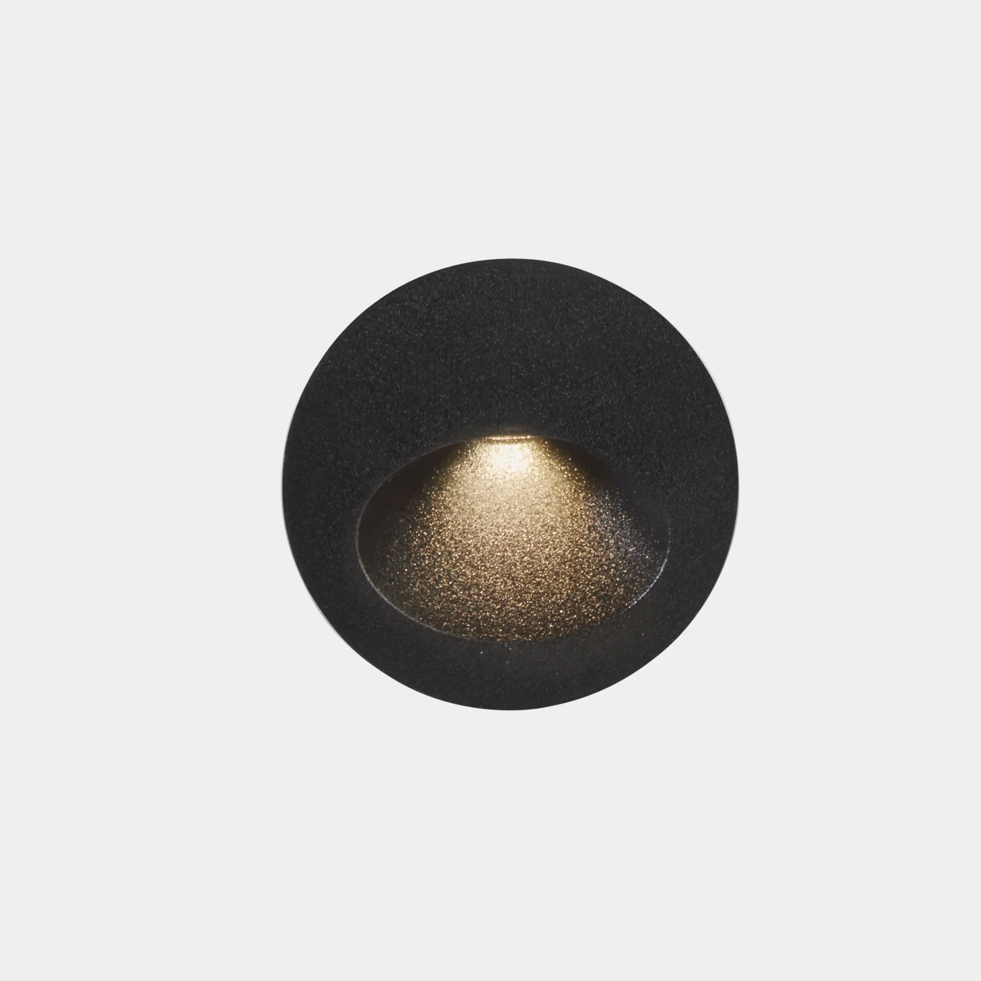 Empotrable de pared LedsC4 Bat Round Oval LED gris urbano 3000K IP66 05-E014-Z5-CL