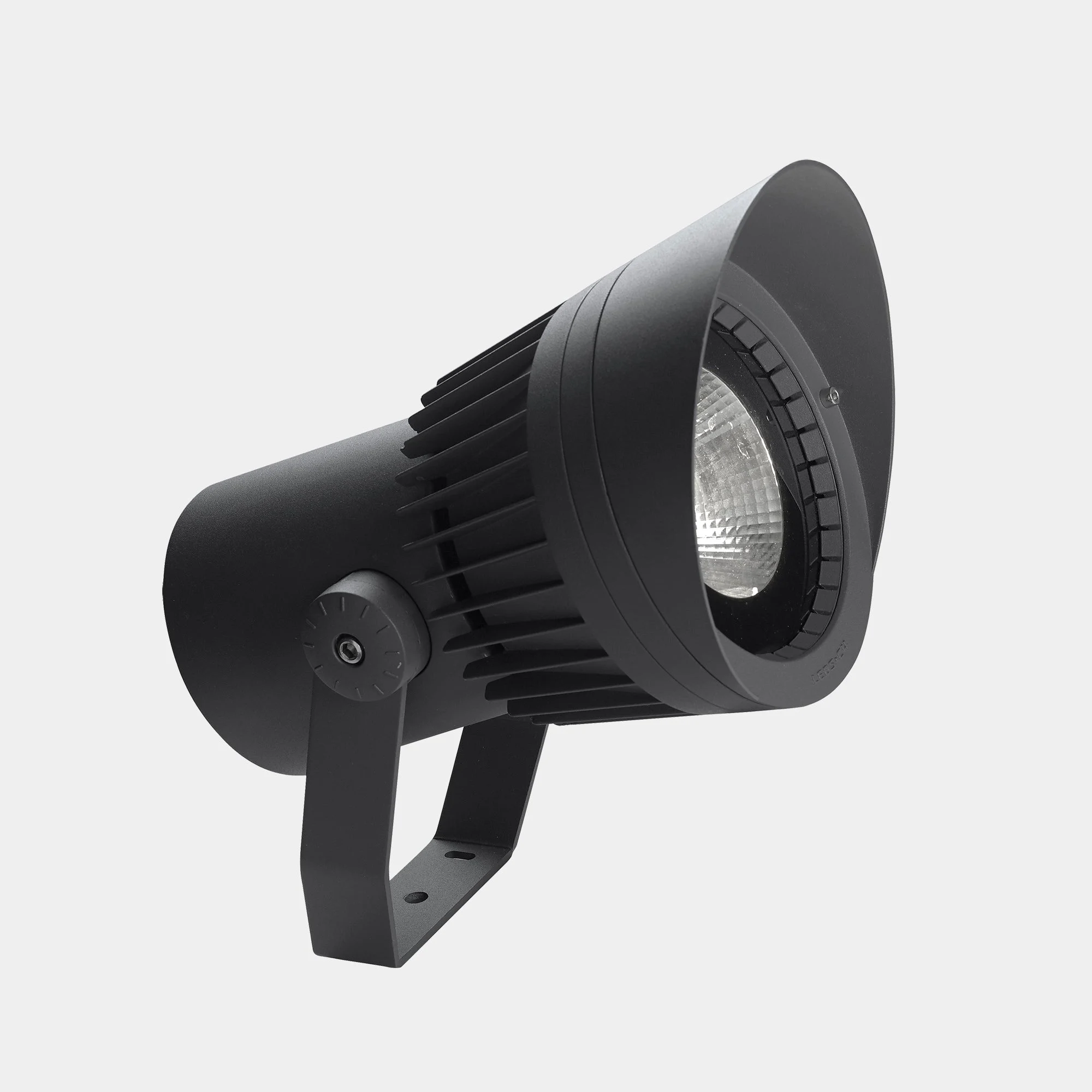 Proyector de exterior LedsC4 Hubble Cob Led gris urbano 3000K IP65 Ø17,5cm 05-E101-Z5-CL