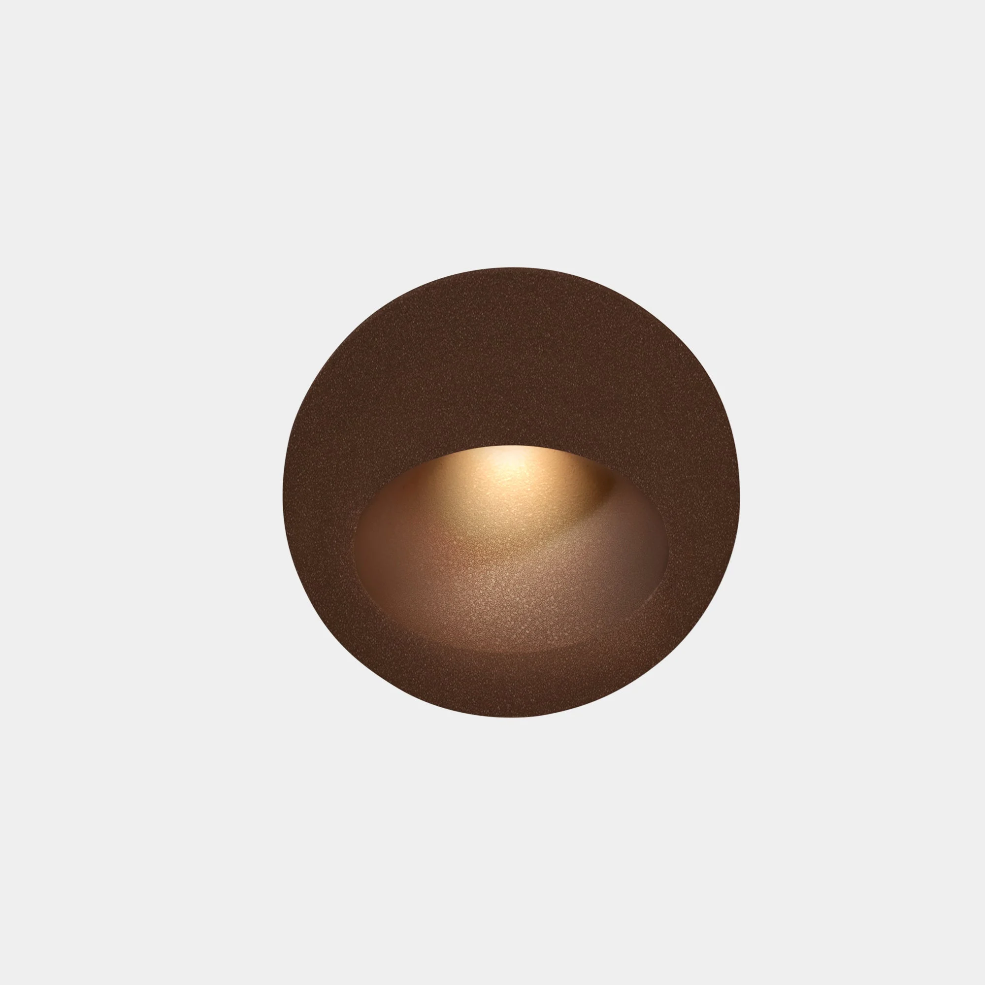 Empotrable de pared LedsC4 Bat Round Oval LED marrón 3000K IP66 05-E108-J6-CL