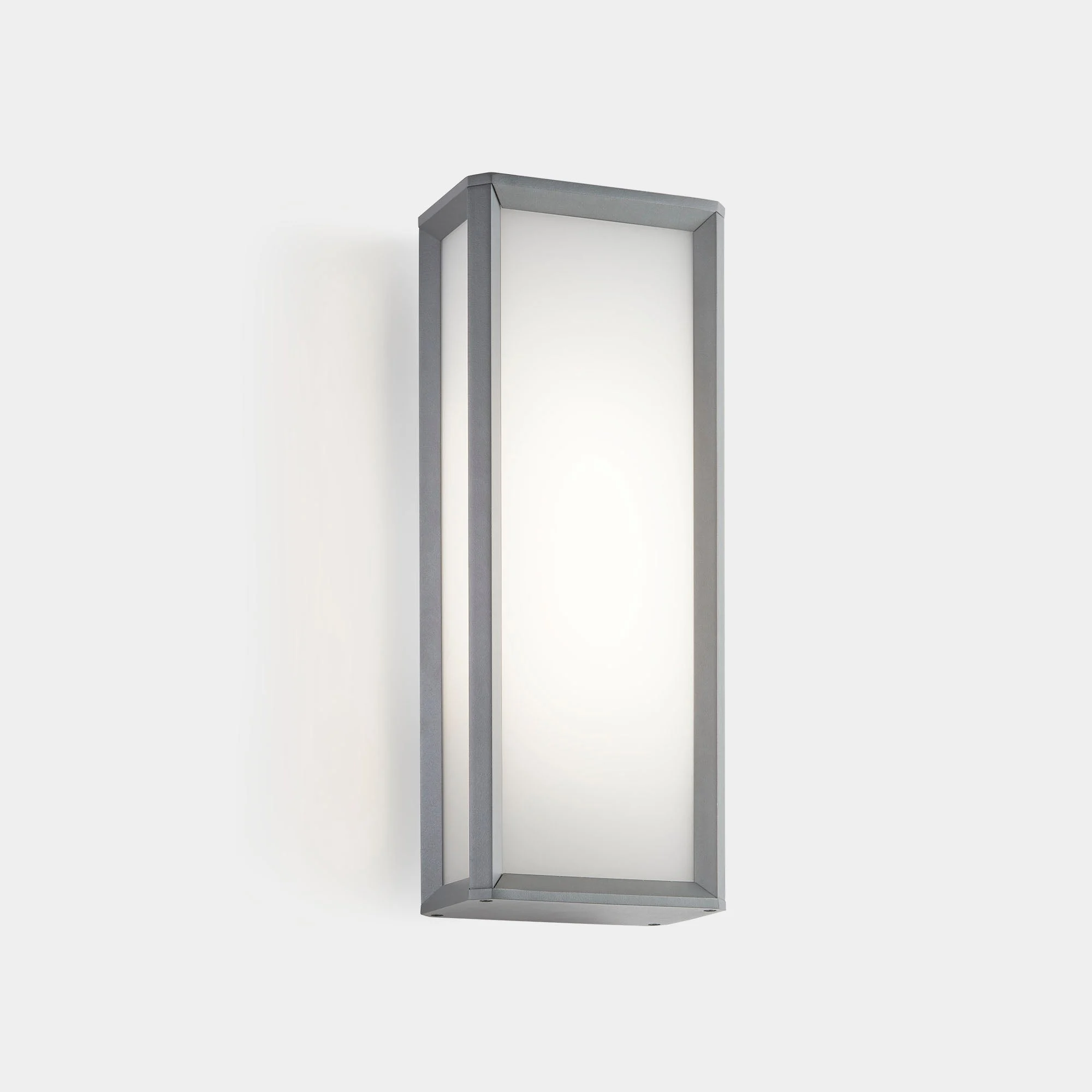 Aplique de exterior LedsC4 Skat LED gris blanco CCT regulable IP65 50cm 05-E109-34-EH