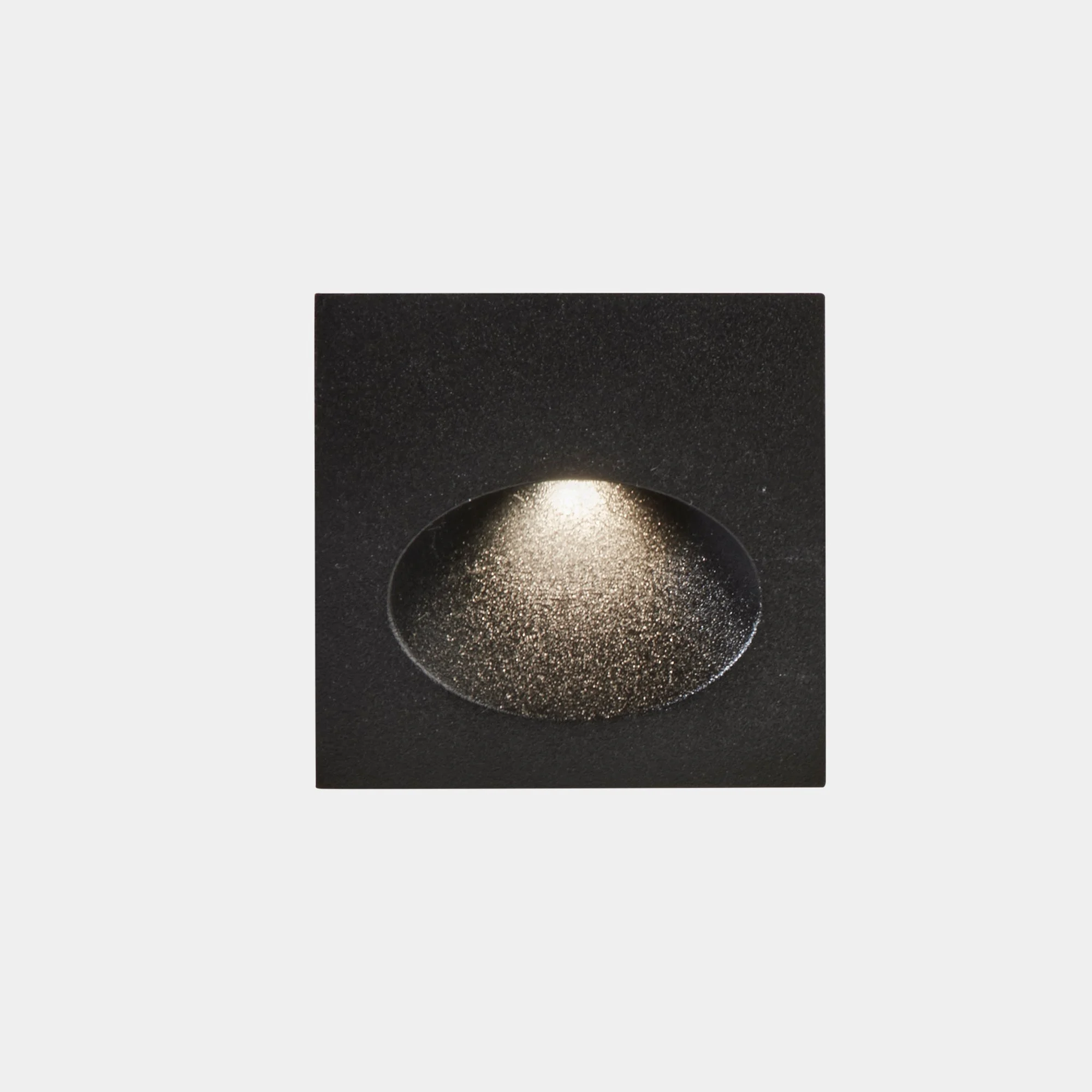 Empotrable de pared LedsC4 Bat Square Oval LED gris urbano 3000K IP66 05-E111-Z5-CL