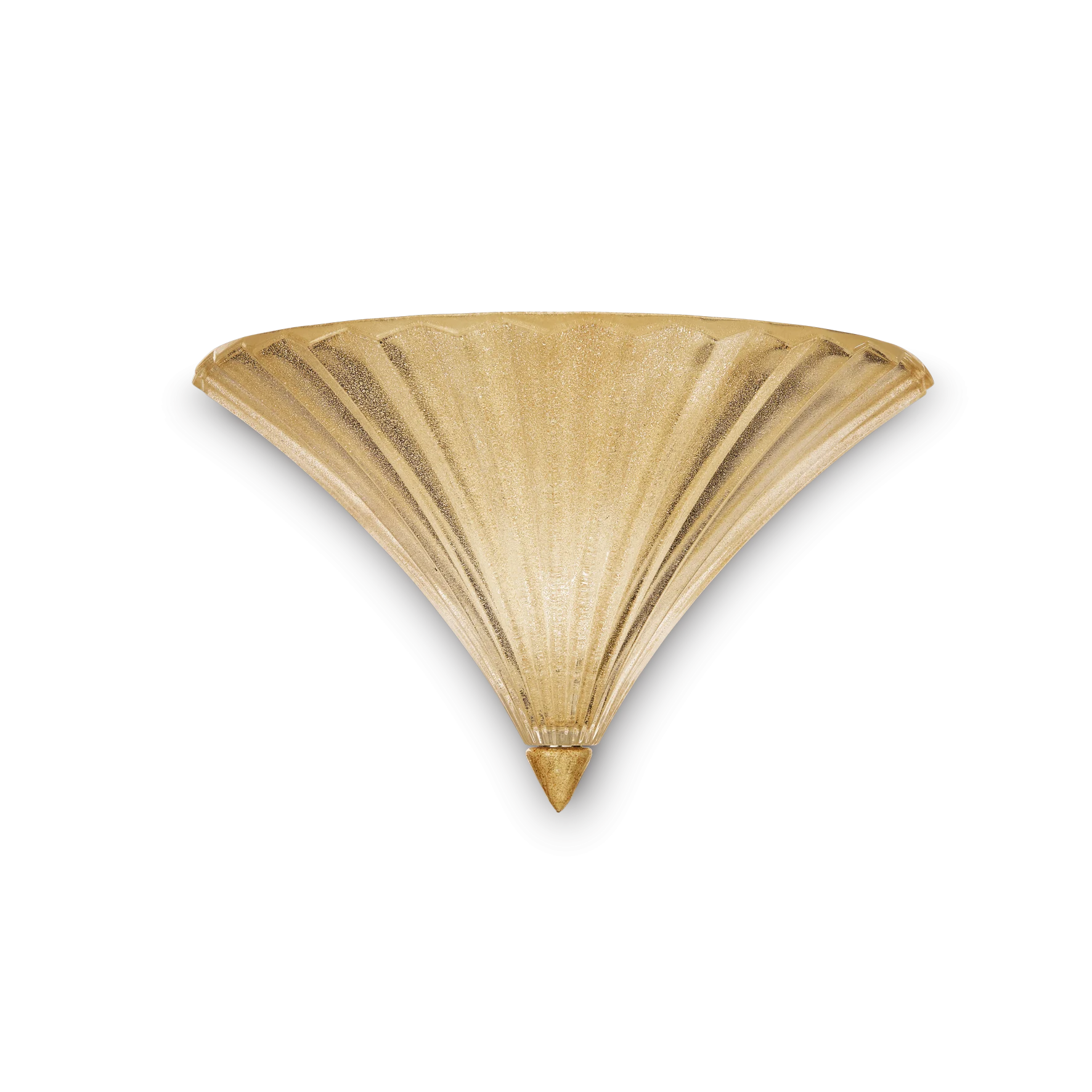 Aplique de pared Ideal Lux Santa dorado cristal 40W 38,5cm