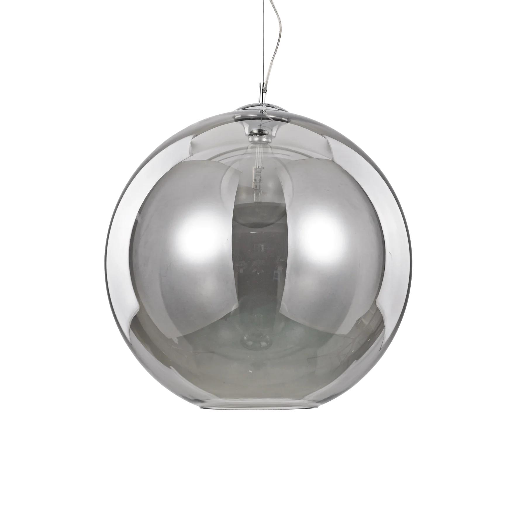 Lámpara colgante Ideal Lux Nemo fumé cristal 42W Ø50cm