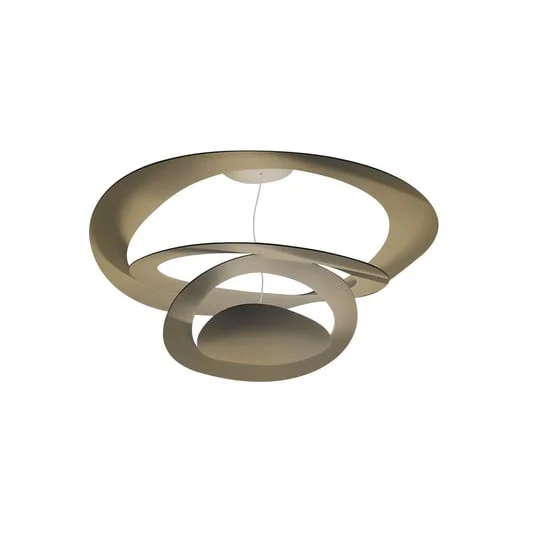 Plafón LED Pirce Mini de Artemide, 3000K, dorado