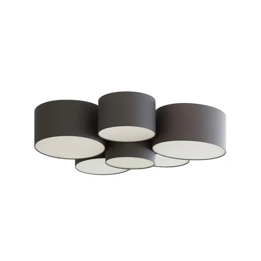 Maureka 6 Lámpara de Techo Dark Grey - Lindby