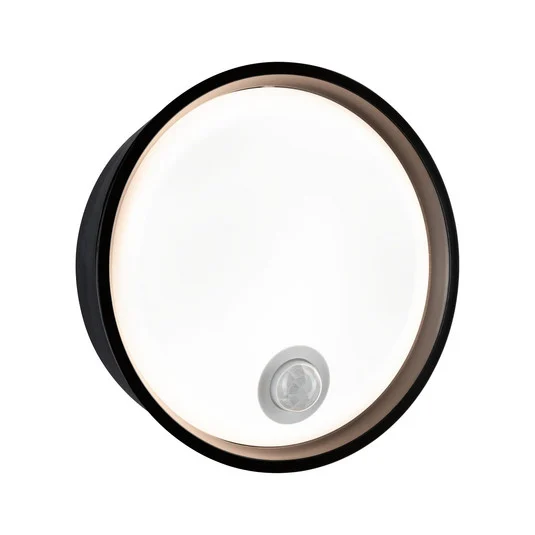 Platomo Aplique Exterior con Sensor SWR Negro - Paulmann