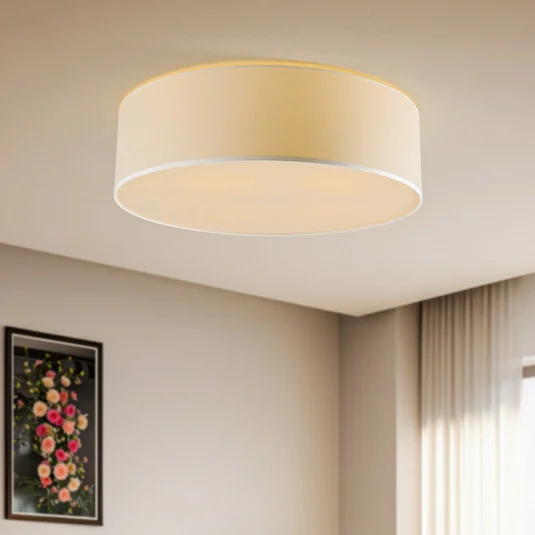 Plafón Cameron, blanco, Ø 65 cm