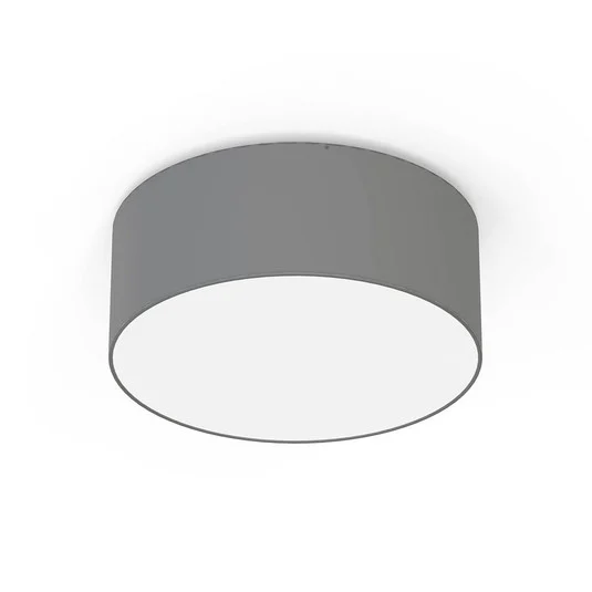 Plafón Cameron, gris, Ø 35 cm