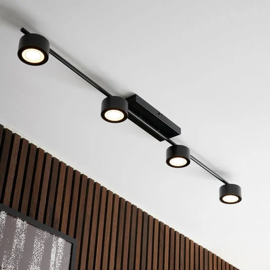 Clyde 4-Rail Lámpara de Techo Black - Nordlux