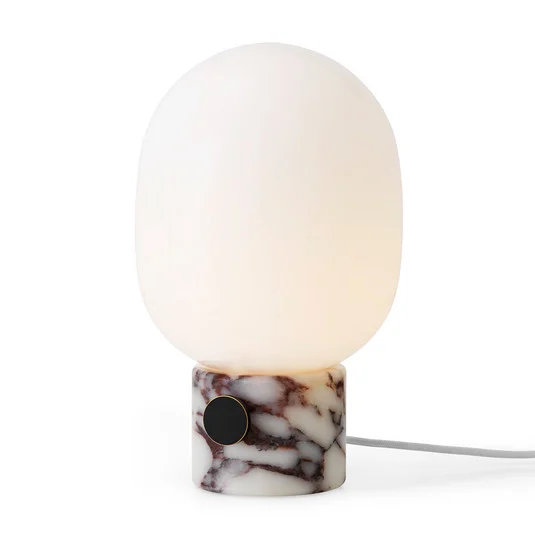 Lámpara de mesa JWDA, 32 cm, blanca, mármol, cristal - Audo Copenhagen