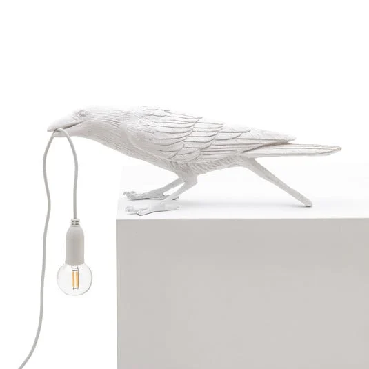SELETTI Bird Lamp Lámpara decorativa LED, jugando, blanca