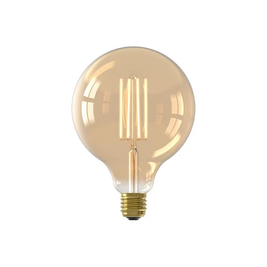 Calex E27 G125 4,5W filamento LED oro 821 dim