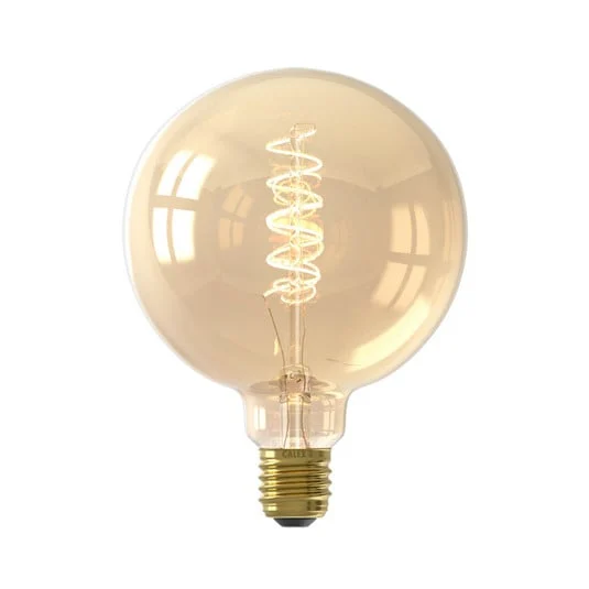 Calex E27 G125 3,8W filamento LED Flex oro 821 dim