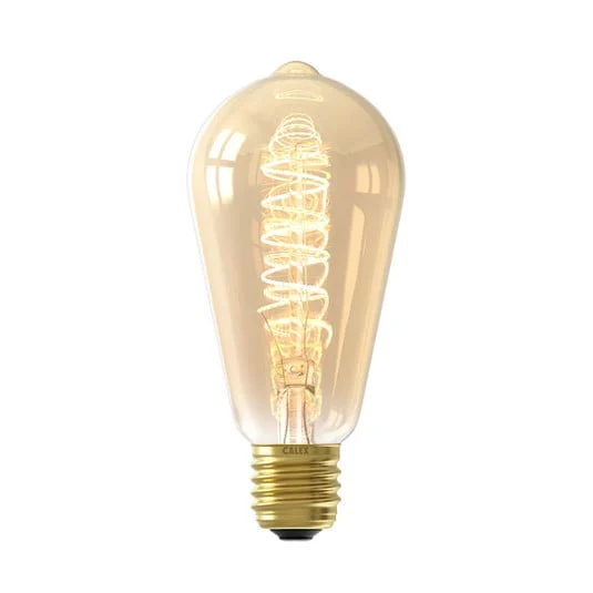 Calex E27 ST64 3,8W filamento LED Flex 821 oro dim