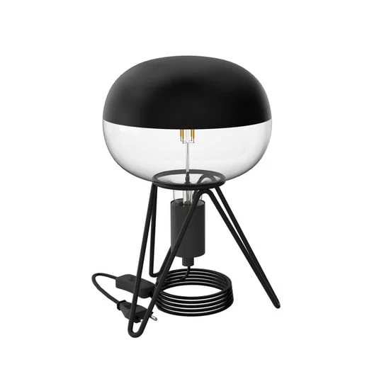 Calex Tripod lámpara de mesa, negro