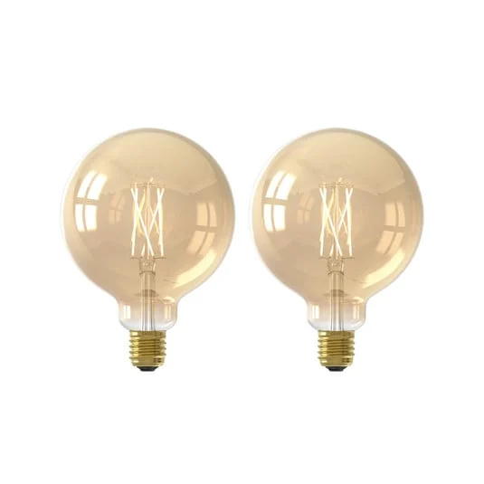 Calex Smart LED bombilla globo E27 G95 7W CCT set de 2