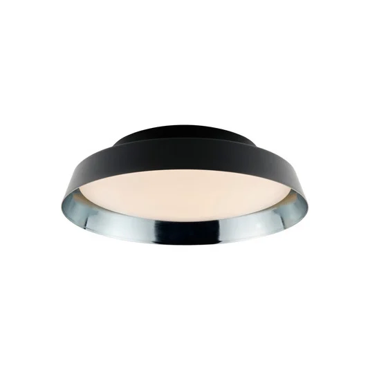 Plafón LED Boop! Ø54 cm negro/azul grisáceo
