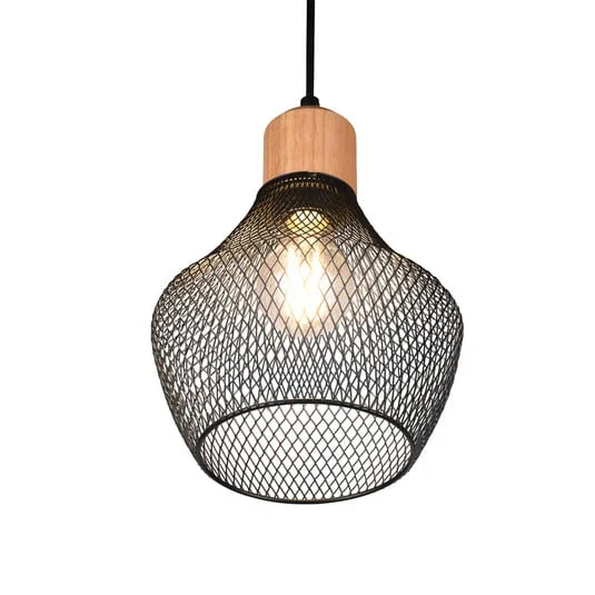 Lámpara colgante Valeria con pantalla de celosía, Ø 18 cm