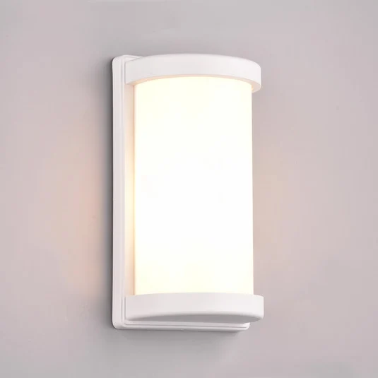 Aplique de exterior Puelo aluminio fundido, blanco
