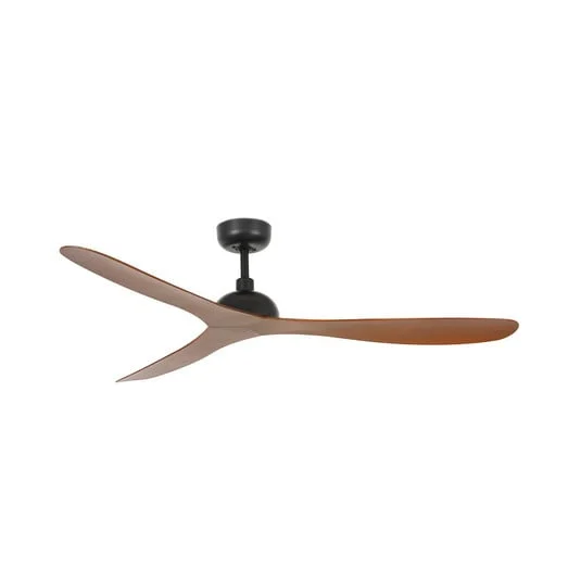 Ventilador de techo Gotland DC negro/madera oscura