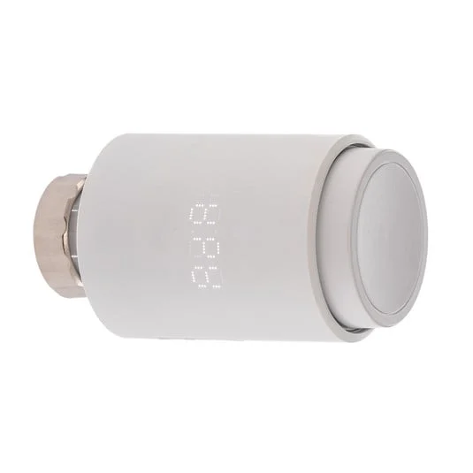 Termostato de radiador Prios Smart, ZigBee, Tuya, blanco