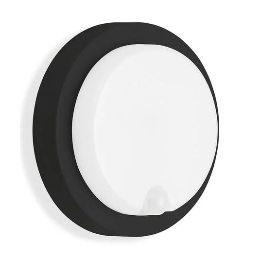 Aplique LED para exterior Dortmund Ø17cm negro