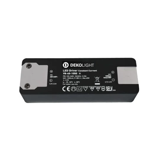 Transformador LED básico, CC, V8-40-1050 mA/40 V