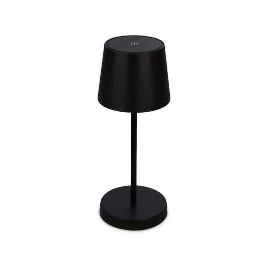 Piha Lámpara de mesa LED con batería recargable, negra