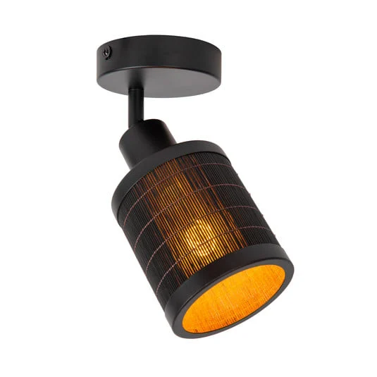 Tagalo downlight de techo de bambú, 1 luz
