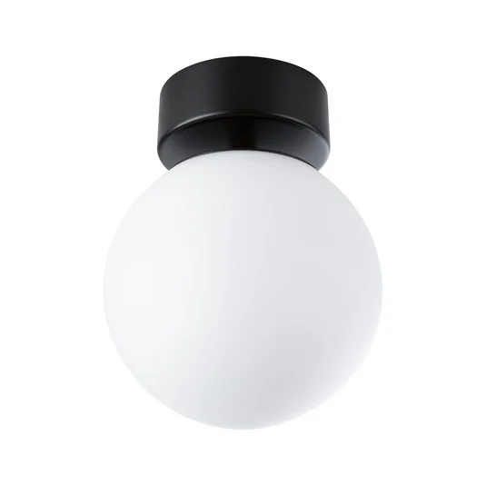 Lámpara LED de techo Gove, IP44, negro - Paulmann