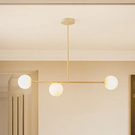 Plafón Gama, 3 luces, dorado