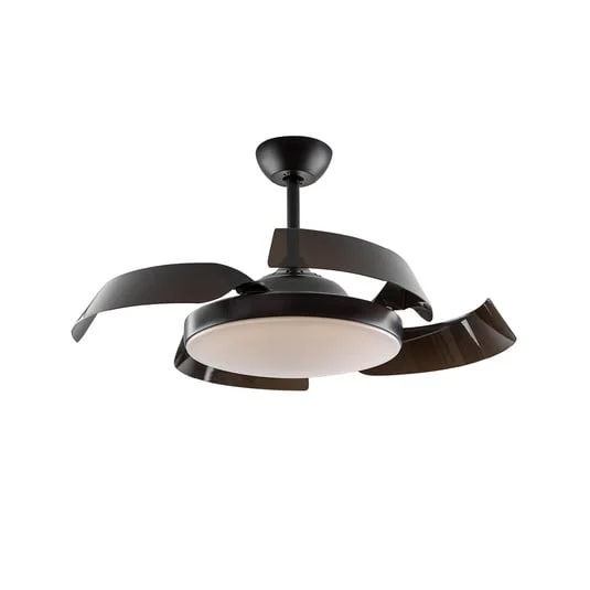 Ventilador de techo Enzo con LED dim CCT negro