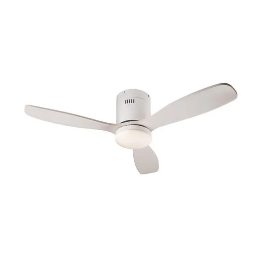 Ventilador de techo LED Siroco Mini, CC, silencioso, blanco, CCT