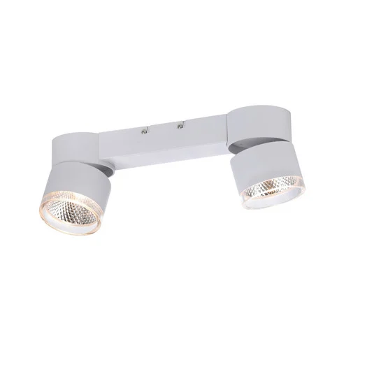 Plafón LED PURE Nola, con 2 luces, blanco