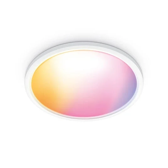 Plafón LED WiZ SuperSlim RGBW Ø42 cm blanco