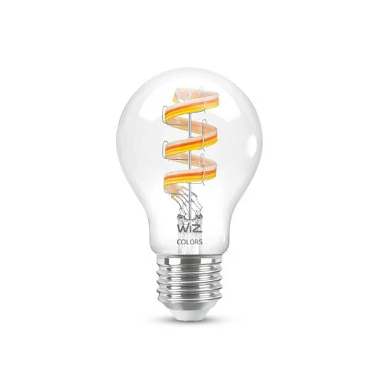 WiZ A60 bombilla LED filamento WiFi E27 6,3W RGBW